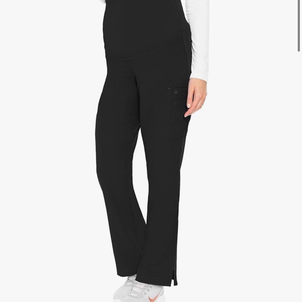 Med Couture Black Straight Leg Pants